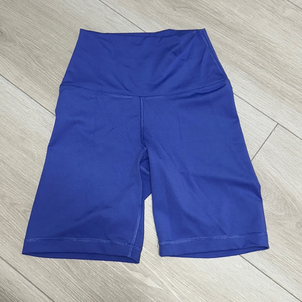 purple biker shorts